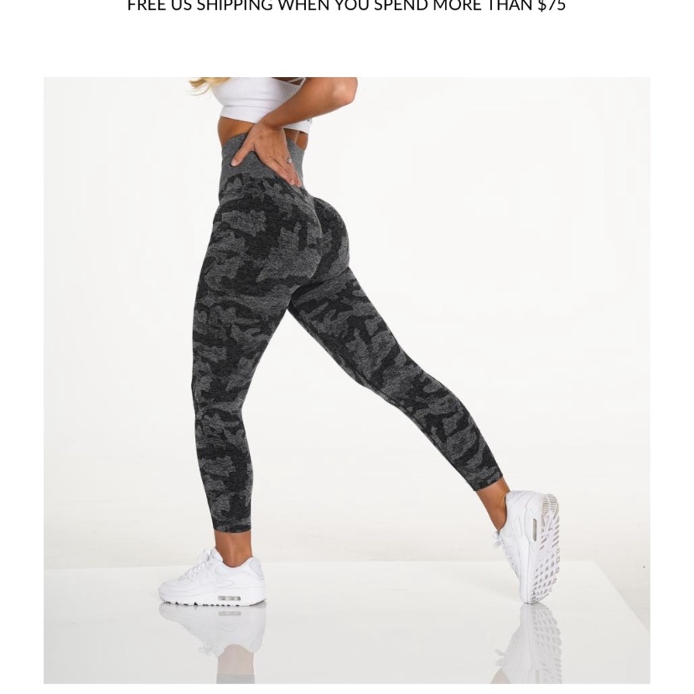 NVGTN Black Camo Seamless Leggings